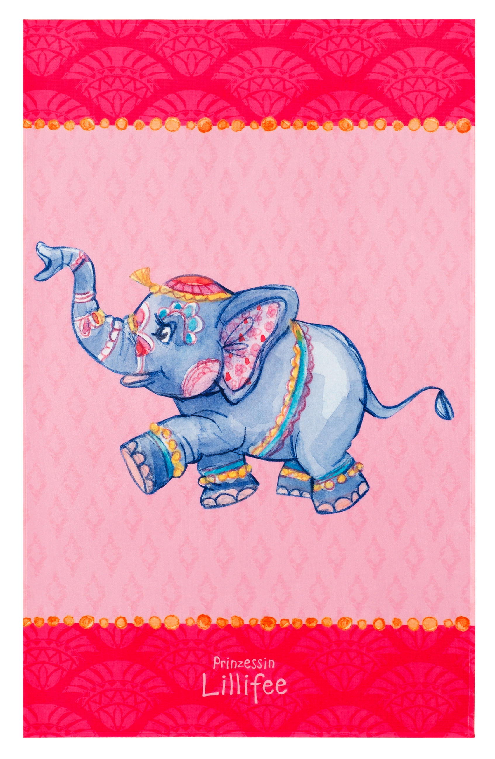 Kinderteppich Elefant Rosa Prinzessin Lillifee 80x150 cm