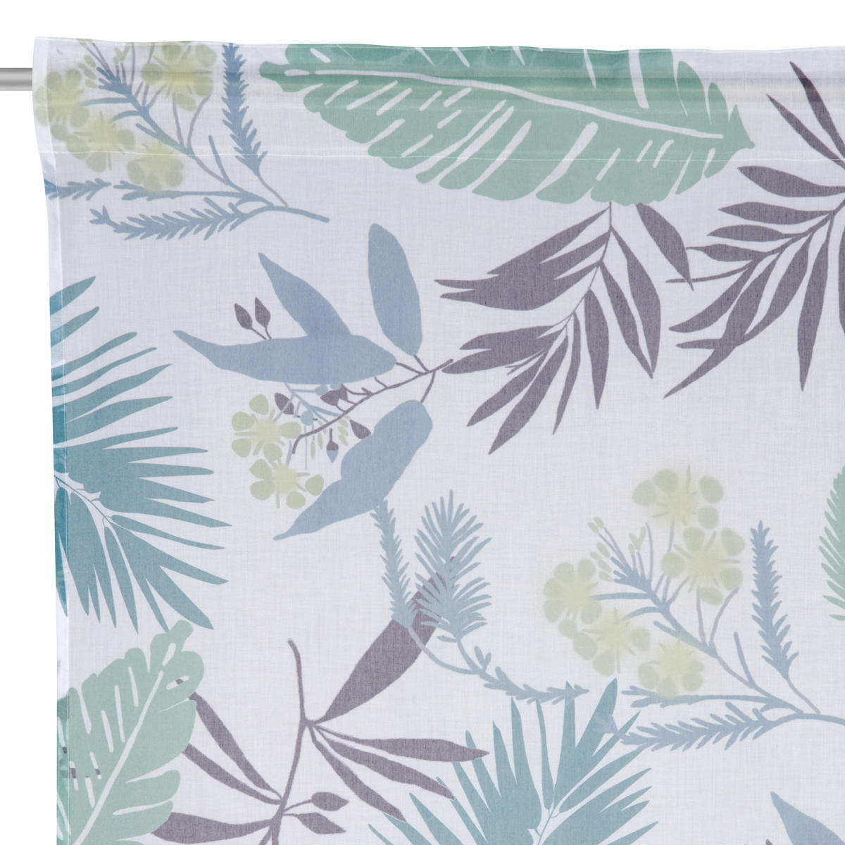 KÉSZFÜGGÖNY részben áttetsző  - kék, Design, textil (140/245cm) - Esposa