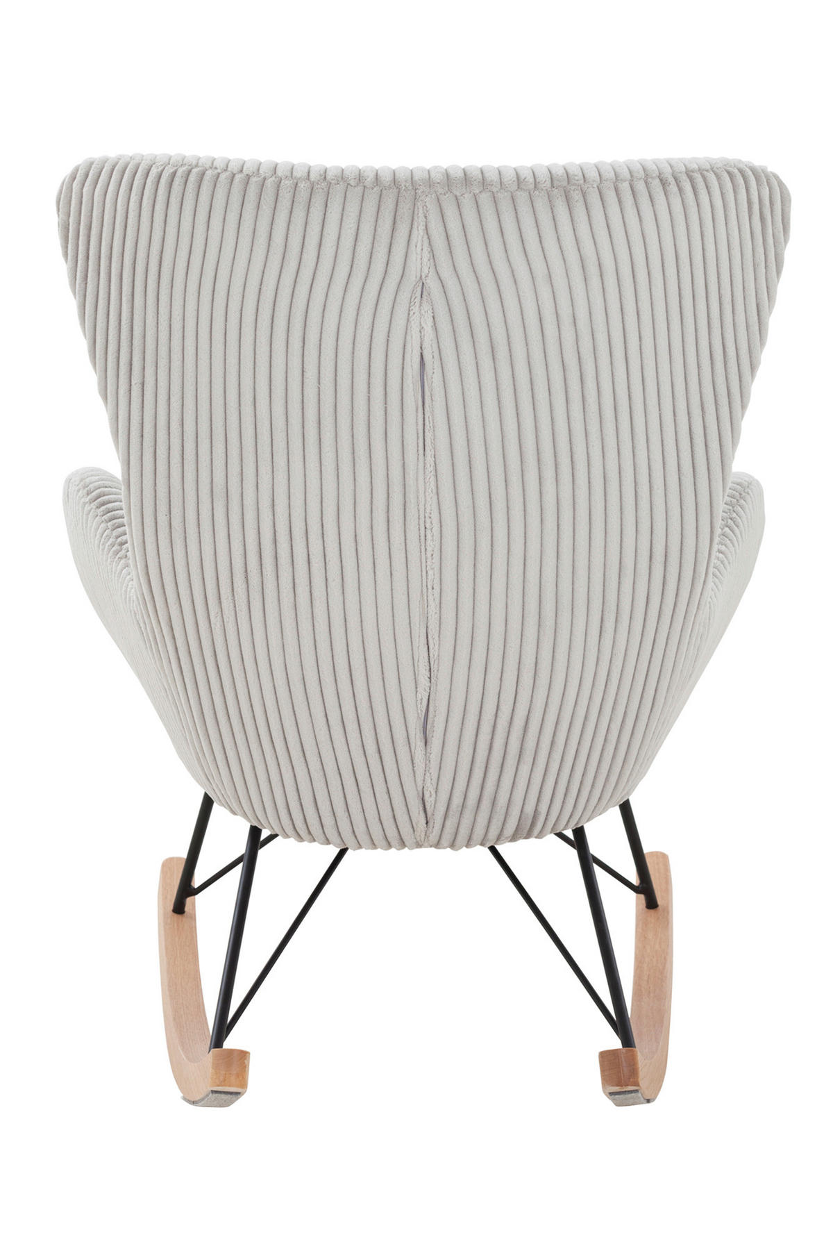 SCHAUKELSTUHL in Cord Grau  - Eichefarben/Grau, MODERN, Holz/Textil (76/103/100cm) - Livetastic