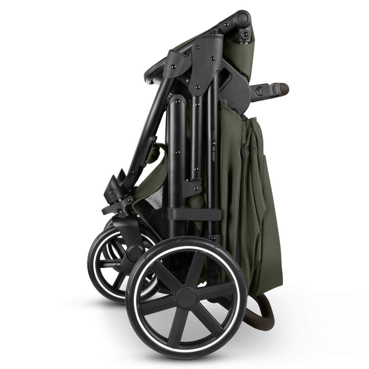 KINDERWAGENSET  Sierra All in One  Pea  - Smaragdgrün/Anthrazit, Basics, Textil/Metall (58,5/111/100cm) - ABC Design