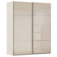 SCHWEBETÜRENSCHRANK  in Champagner  - Chromfarben/Champagner, KONVENTIONELL, Glas/Holzwerkstoff (181/223/67cm) - Novel