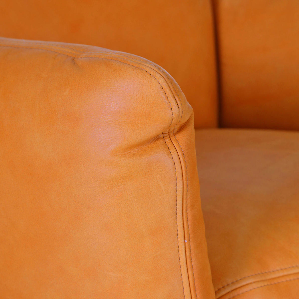 SESSEL in Echtleder Cognac  - Cognac/Schwarz, KONVENTIONELL, Leder/Metall (100/80/90cm) - Carryhome