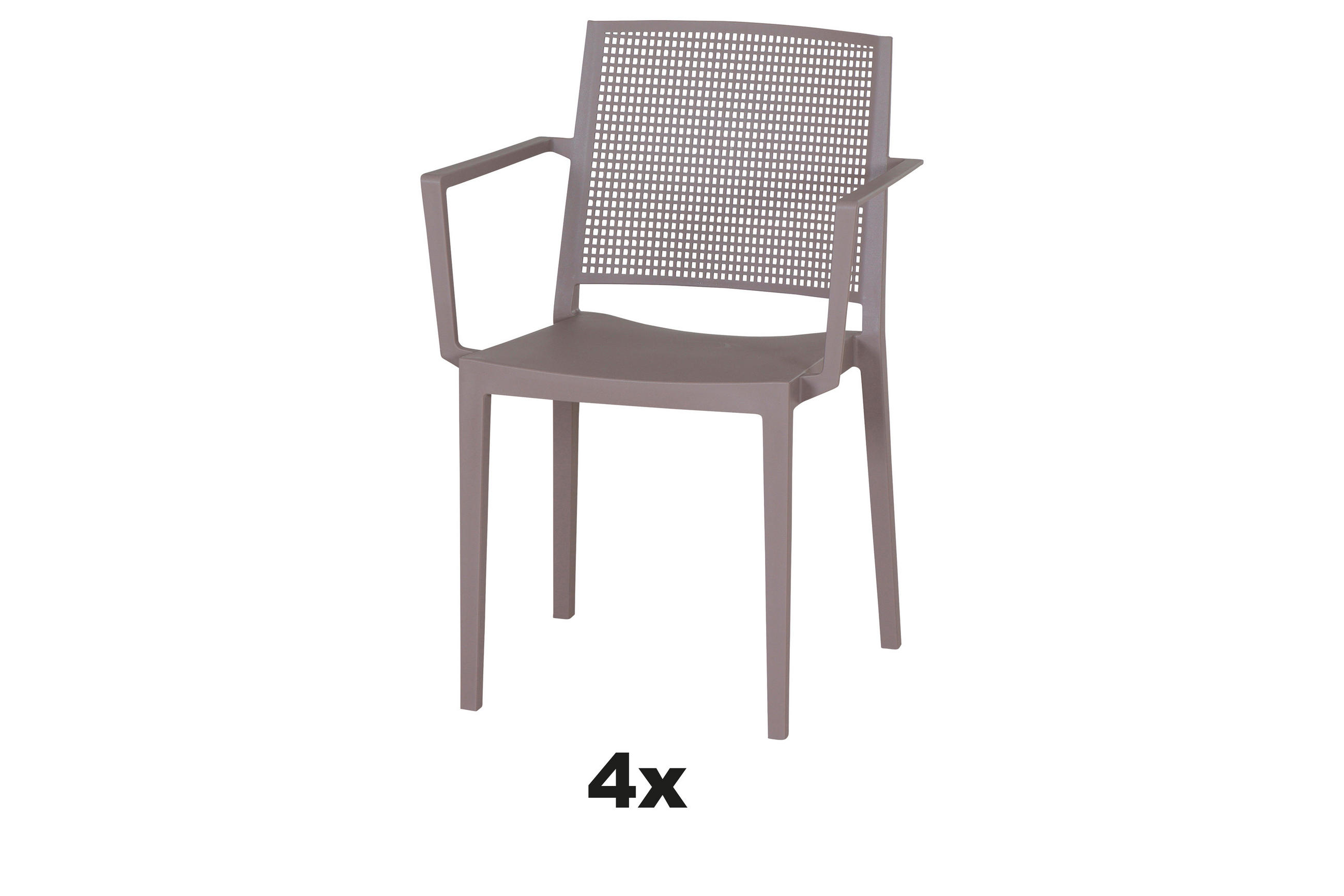 STAPELSTUHL Taupe  - Taupe, Basics, Kunststoff (46/80/56cm) - Siena Garden
