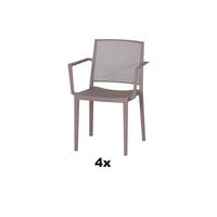 STAPELSTUHL in Kunststoff Taupe  - Taupe, Basics, Kunststoff (46/80/56cm) - Siena Garden