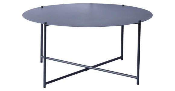COUCHTISCH 83/83/40 cm rund Anthrazit - Anthrazit, Design, Metall (83/83/40cm) - Xora