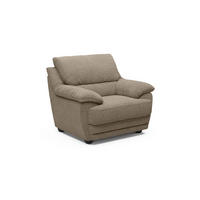FOTEL - fekete/világosbarna, Basics, műanyag/textil (117/97/100cm) - Welnova
