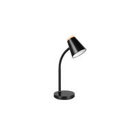 LED-TISCHLEUCHTE   - Schwarz/Braun, Basics, Kunststoff/Metall (36/13/23cm)