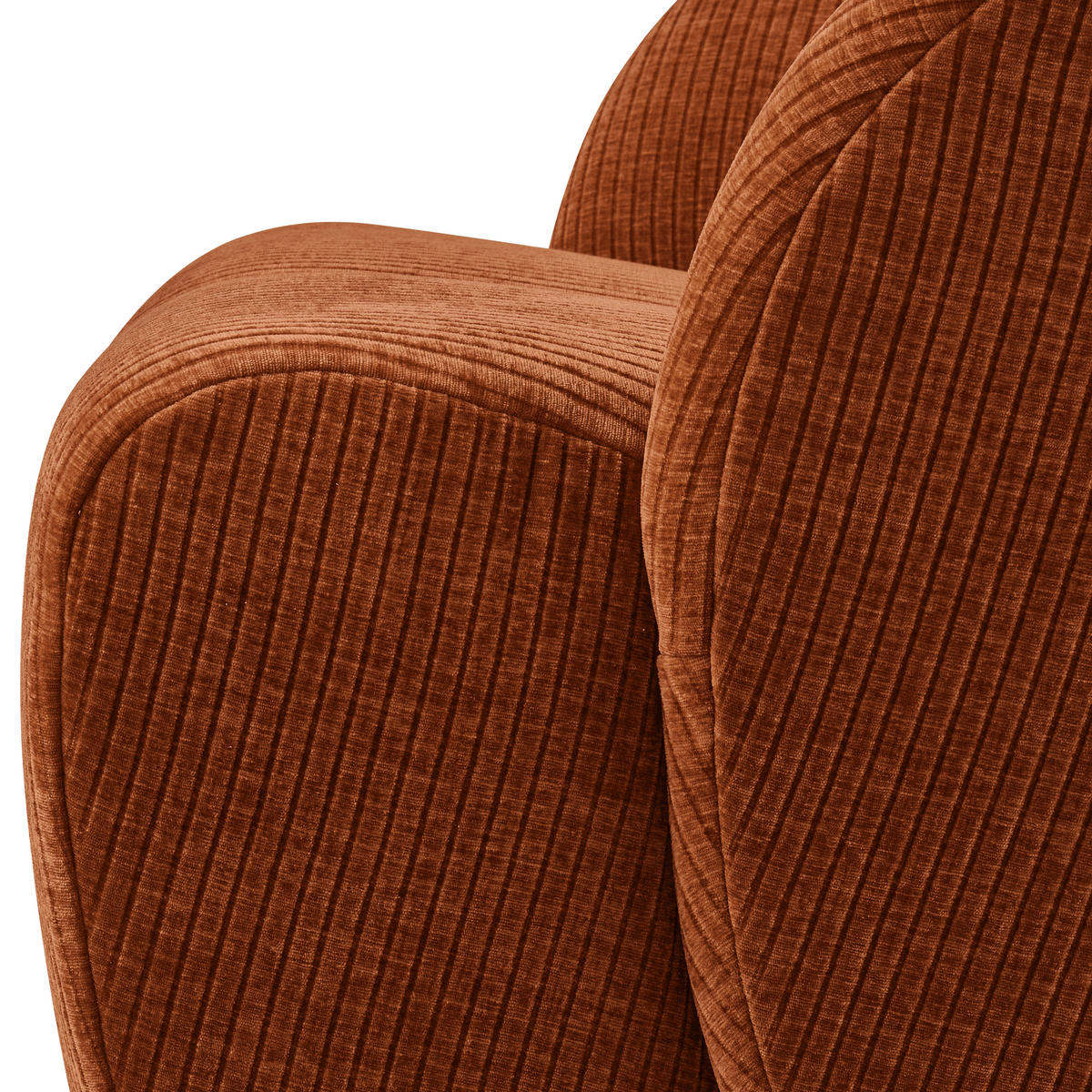 SESSEL in gerippt Braun  - Schwarz/Braun, Design, Kunststoff/Textil (68/75/77cm) - Livetastic