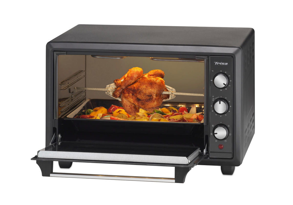 MINIBACKOFEN - Schwarz, Basics, Metall (50/39/30cm) - Trisa Electronics