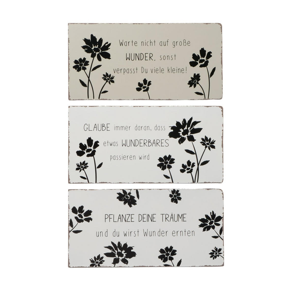 DEKOSCHILD 40/20 cm  - Beige/Schwarz, Basics, Metall (40/20cm)