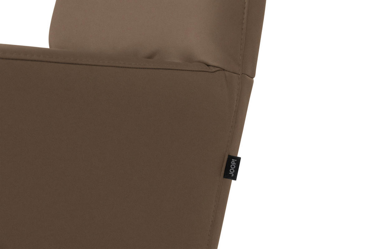 RELAXSESSEL Leder Braun  - Schwarz/Braun, Modern, Leder/Metall (66/110/83cm) - Joop!