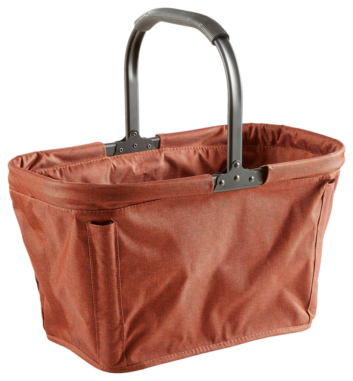 EINKAUFSKORB 30 L  - Rostfarben, KONVENTIONELL, Kunststoff/Textil (50cm) - Novel