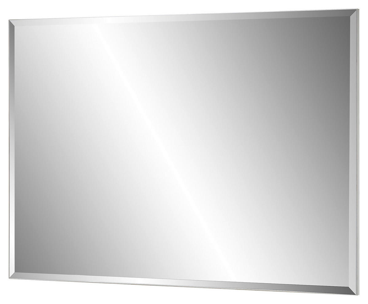 WANDSPIEGEL 85/60/2 cm  - Weiß, Design, Glas/Holzwerkstoff (85/60/2cm)