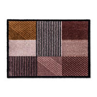 FUSSMATTE  50/70 cm  Braun, Rosa, Rot, Schwarz, Rotbraun  Abstraktes  - Rotbraun/Rot, KONVENTIONELL, Textil (50/70cm) - Schöner Wohnen