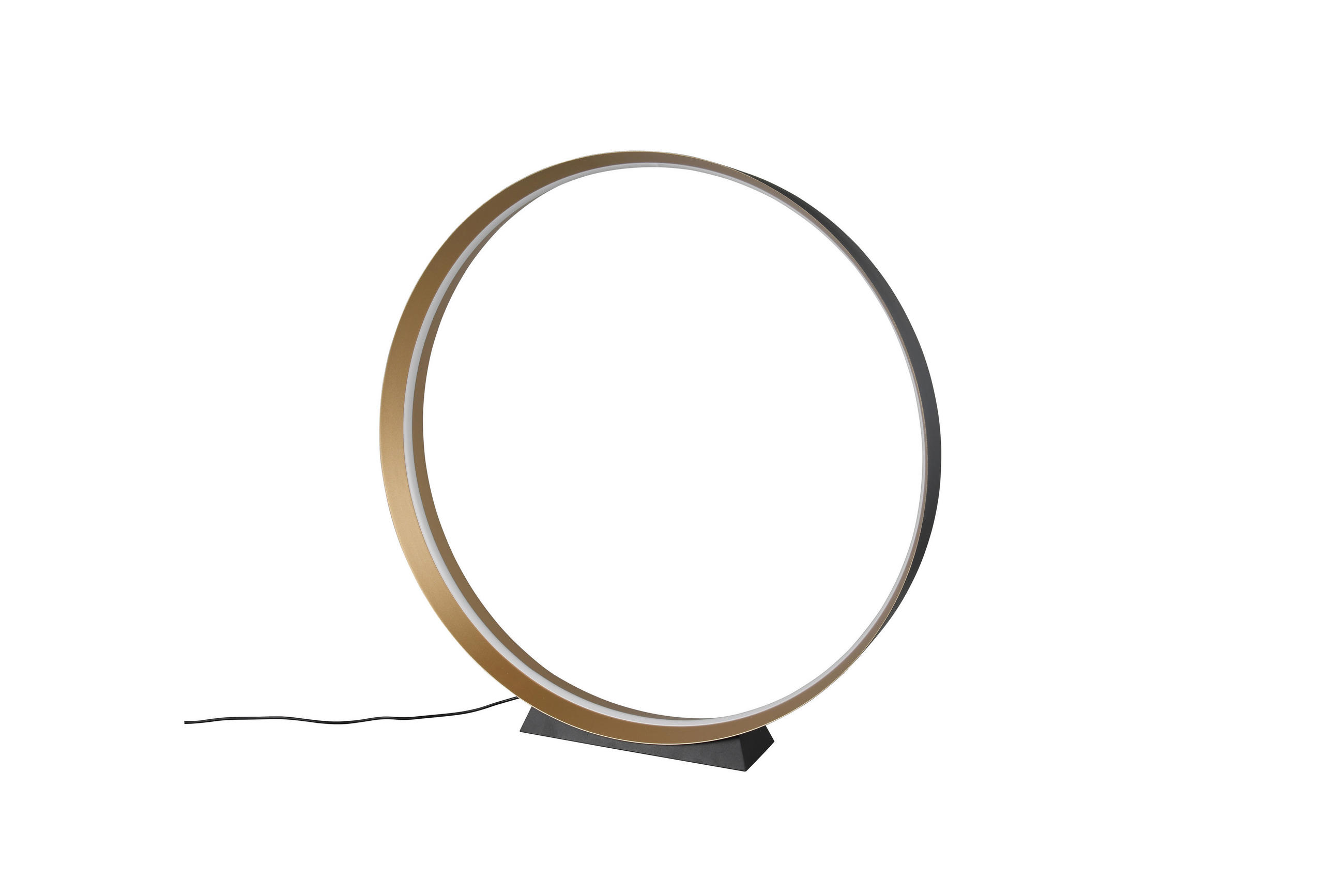 LED-STEHLEUCHTE 75/75 cm    - Goldfarben/Schwarz, KONVENTIONELL, Metall (75/75cm) - Musterring