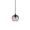 HÄNGLAMPA Gloria 19/17,5 cm  - svart/mörkbrun, Klassisk, metall/glas (19/17,5cm) - Belid