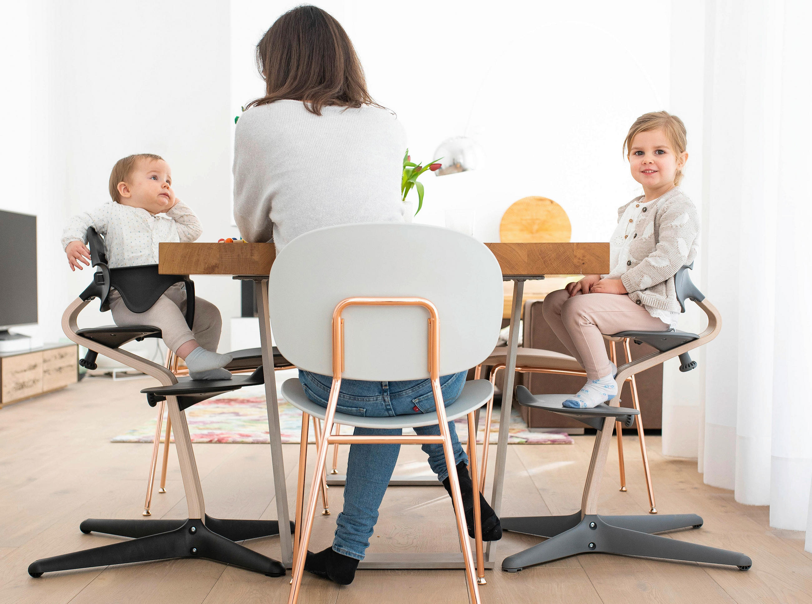 HOCHSTUHL Nomi Schwarz  - Schwarz, Basics, Holz (52/83,50/59cm) - Stokke