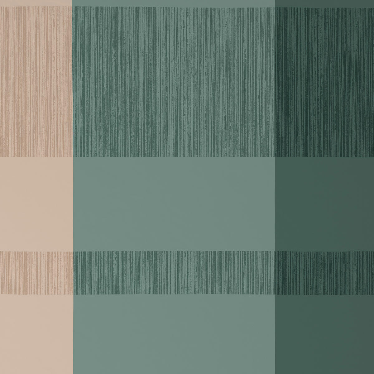 BETTWÄSCHE 2-teilig 140/200 cm  - Beige/Grün, KONVENTIONELL, Textil (140/200cm) - Esposa