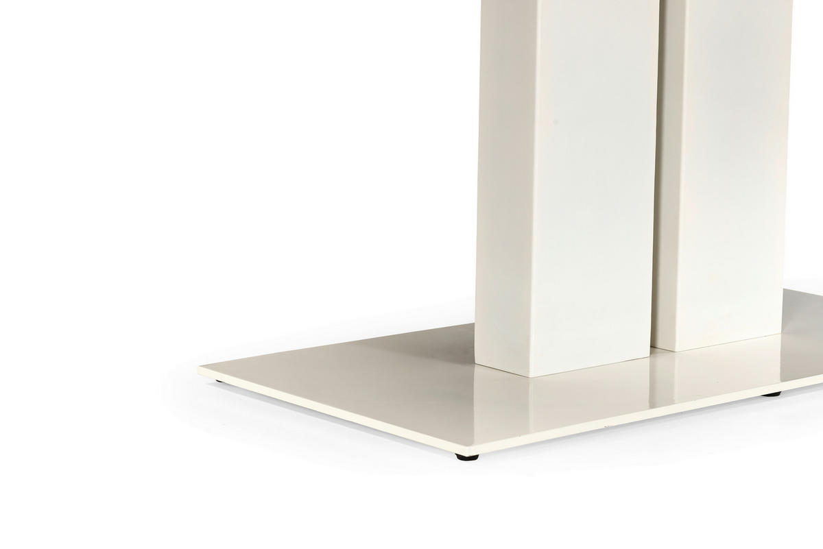 ESSTISCH Weiß, Akaziefarben rechteckig   - Weiß/Akaziefarben, MODERN, Holz/Metall (200/95/76cm) - Lomoco