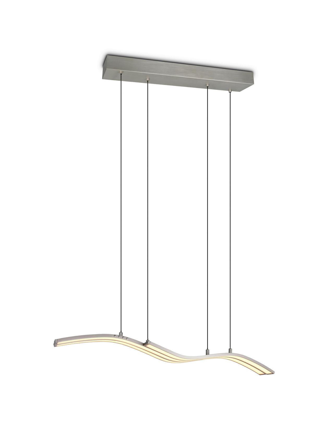 LED-HÄNGELEUCHTE Spider 130/13,8/170 cm   - Nickelfarben, Design, Metall (130/13,8/170cm) - Trio Leuchten