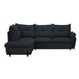 ECKSOFA in Bouclé Anthrazit  - Anthrazit/Schwarz, Design, Textil/Metall (220/250cm) - Xora