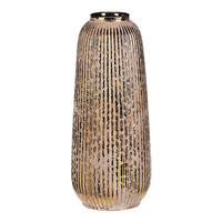 DEKORAČNÁ VÁZA, keramika, 35 cm - zlatá, Basics, keramika (15/35/15cm)