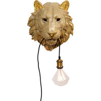 WANDLEUCHTE ANIMAL TIGER 31,5/33,5/24 cm  - Goldfarben, Design, Kunststoff (31,5/33,5/24cm) - Kare-Design