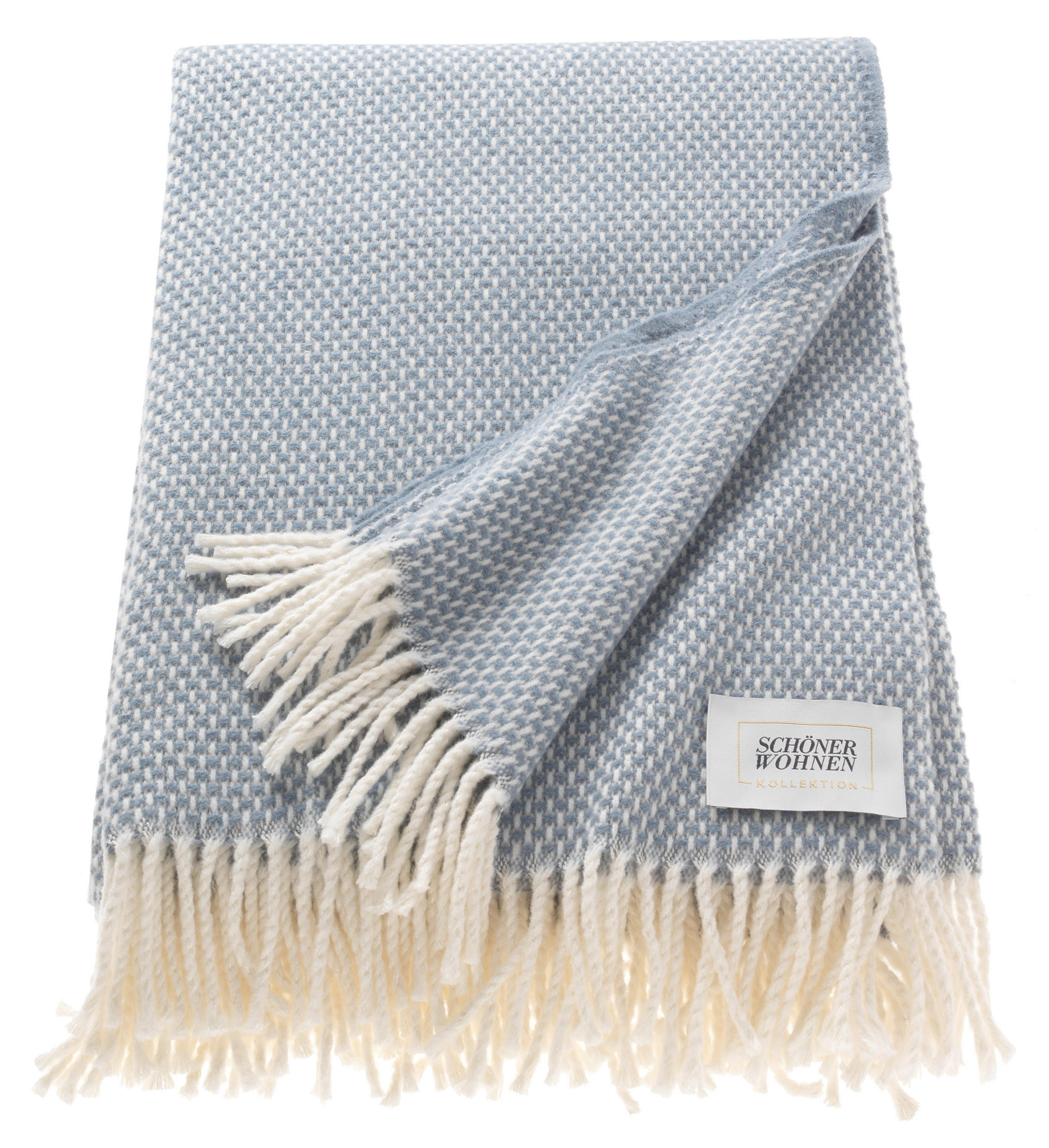 PLAID SW-ZEN  - Blau/Blaugrau, Basics, Textil (140/200cm) - Schöner Wohnen