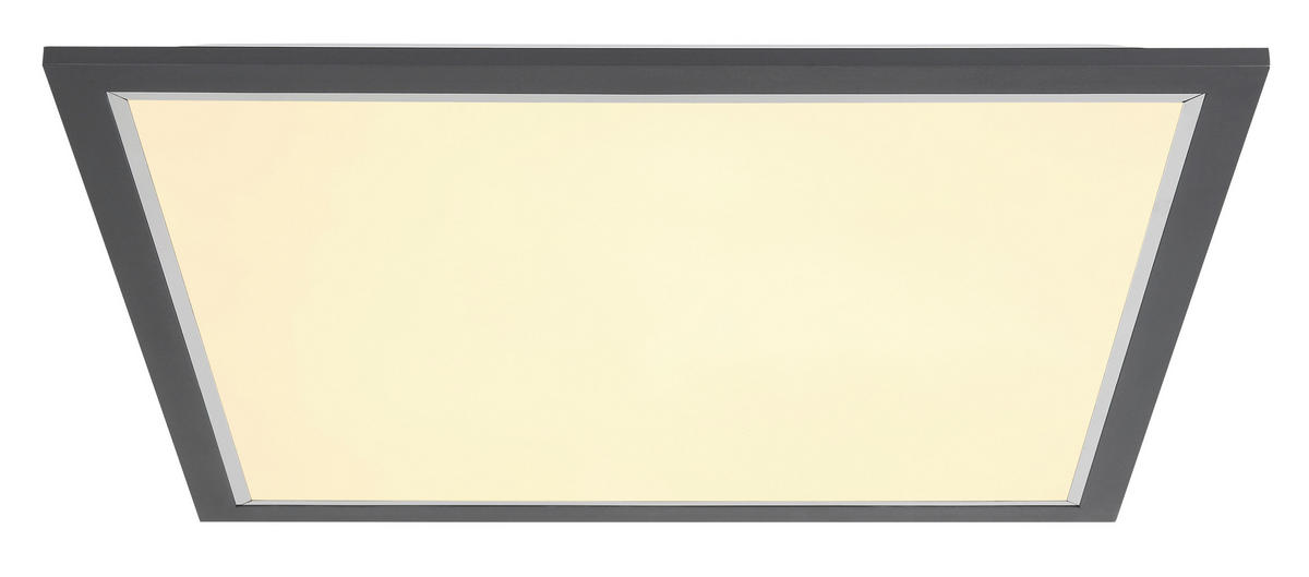 LED-DECKENLEUCHTE    44,5/44,5/6 cm  - Chromfarben/Weiss, Konventionell, Kunststoff/Metall (44,5/44,5/6cm) - Globo