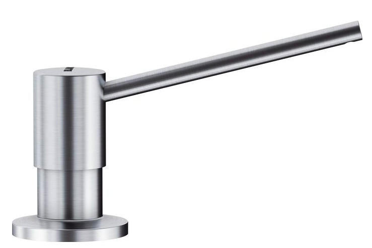 SPÜLMITTELSPENDER  - Edelstahlfarben, Basics, Metall (4,8/7,3/13,6cm) - Blanco