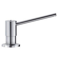 SPÜLMITTELSPENDER  - Edelstahlfarben, Basics, Metall (4,8/7,3/13,6cm) - Blanco