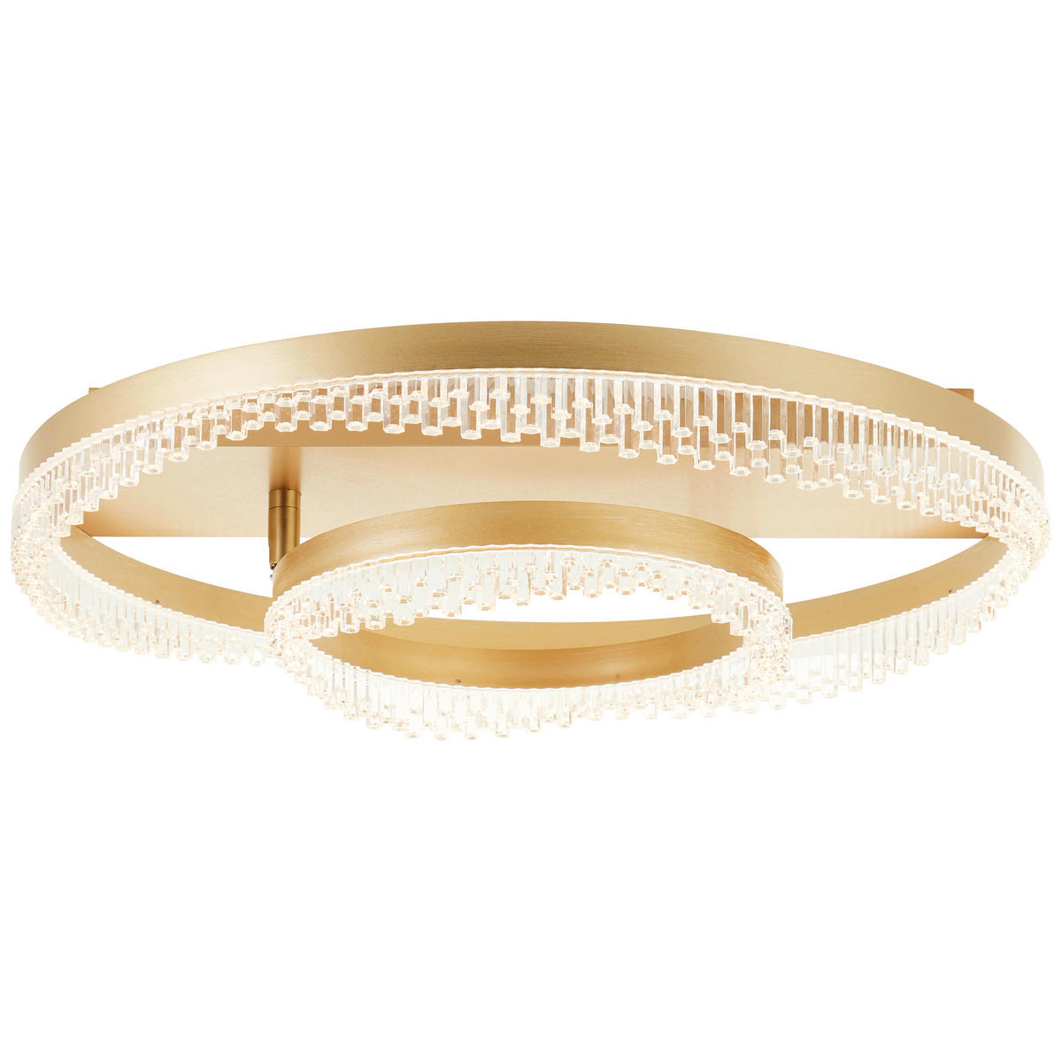 LED-DECKENLEUCHTE 61/13 cm   - Goldfarben, Design, Kunststoff/Metall (61/13cm) - Brilliant