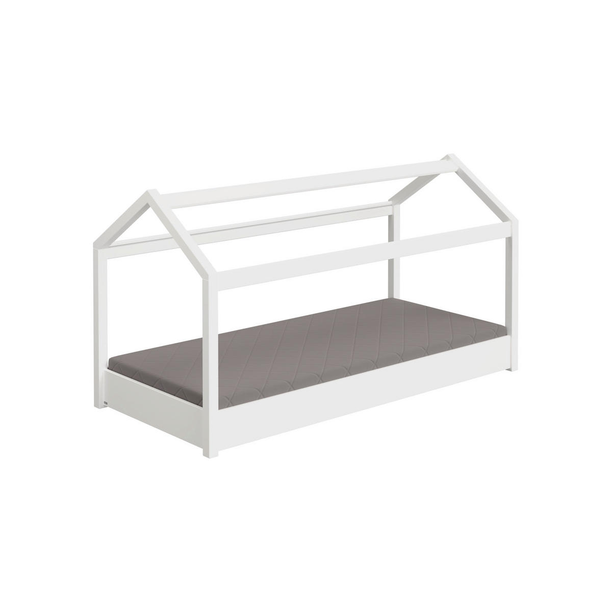 HAUSBETT 90/200 cm Weiss  - Weiss, Design, Holz/Holzwerkstoff (90/200cm) - Paidi