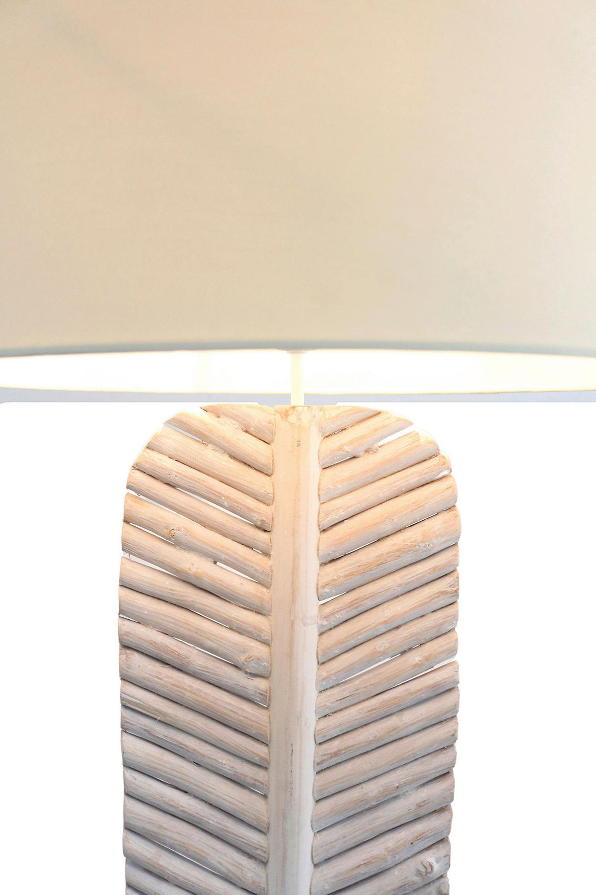 STEHLEUCHTE  40/175/30 cm   - Weiß, Design, Holz/Textil (40/175/30cm) - P & B