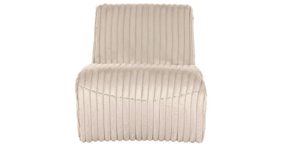 SESSEL in Cord Creme  - Creme/Schwarz, KONVENTIONELL, Kunststoff/Textil (68/72/89cm) - Carryhome