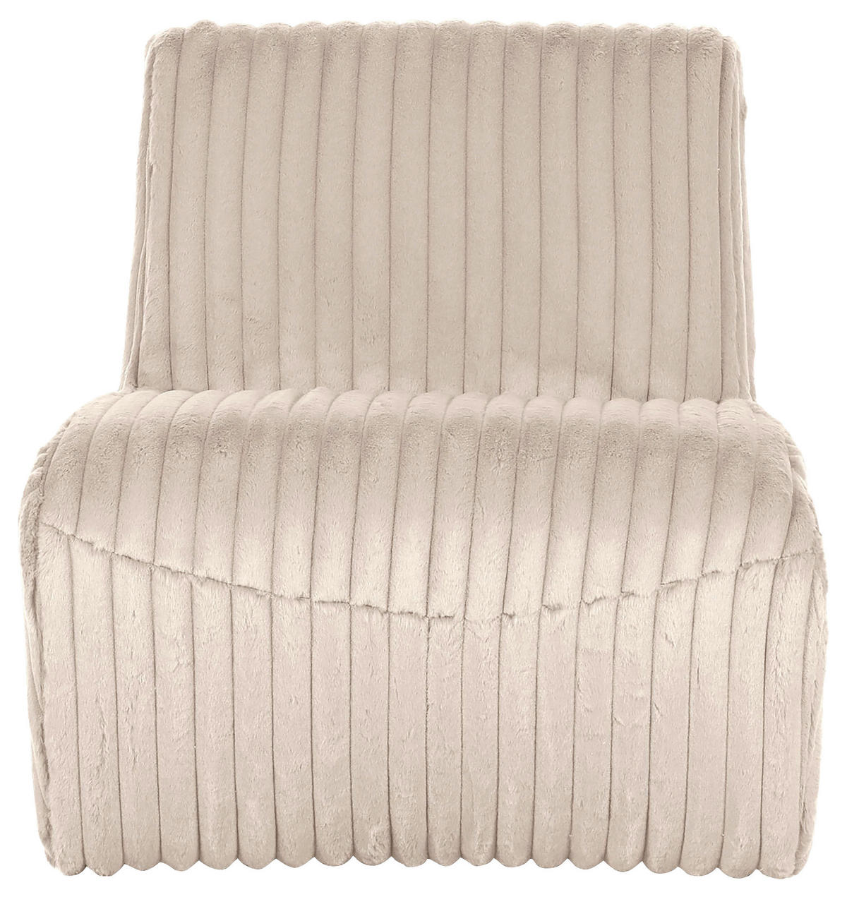 SESSEL Cord Creme    - Creme/Schwarz, KONVENTIONELL, Kunststoff/Textil (68/72/89cm) - Carryhome