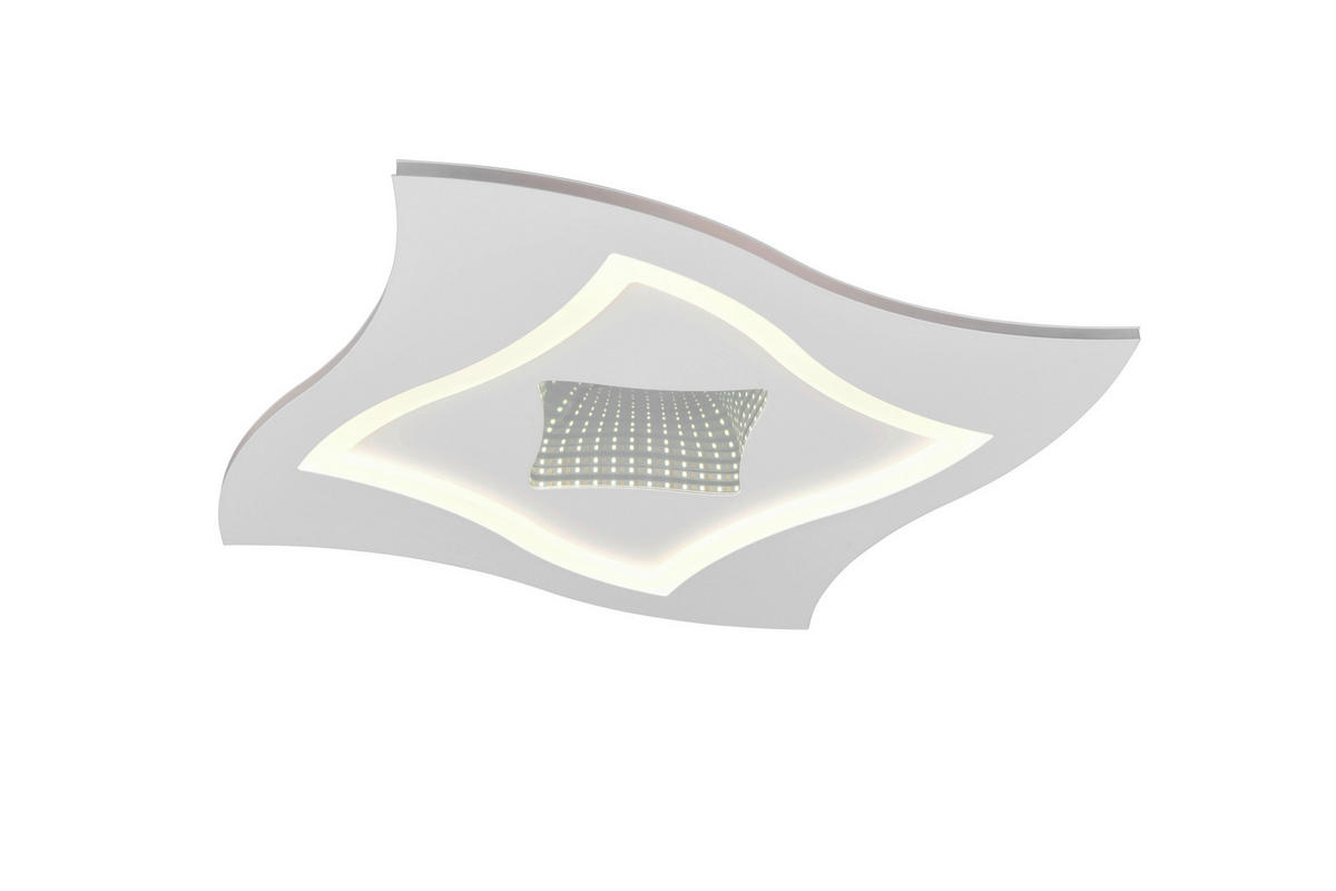 Plafonieră Cu Led - alb, Design, metal (50/50/6cm)