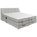 BOXSPRINGBETT 180/200 cm  in Silberfarben  - Silberfarben, Design, Kunststoff/Textil (180/200cm) - Esposa