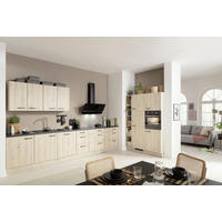 ECKKÜCHE 420/215 cm  in Schwarz, Eichefarben  - Eichefarben/Anthrazit, Basics, Holzwerkstoff/Metall (420/215cm) - Venda