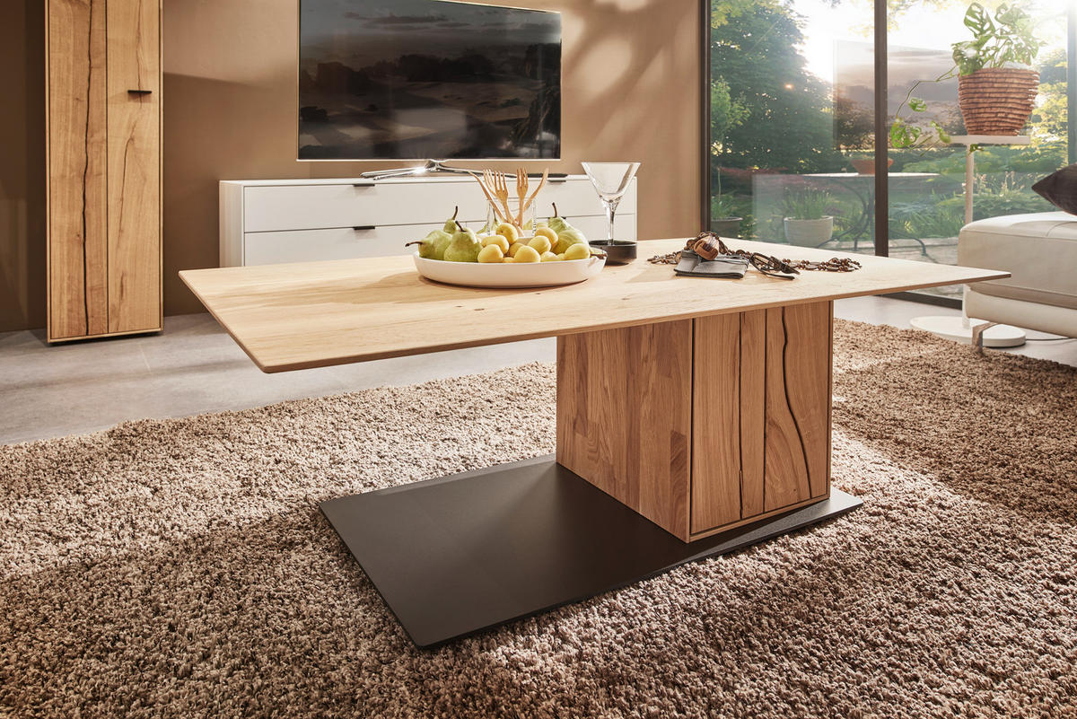 COUCHTISCH in Holz, Metall, Holzwerkstoff 120/70/42 cm  - Wildeiche/Eichefarben, MODERN, Holz/Holzwerkstoff (120/70/42cm) - Dieter Knoll