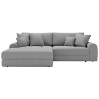ECKSOFA LORSON Grau Struktur  - Beige/Schwarz, Design, Kunststoff/Textil (208/290cm) - Livetastic