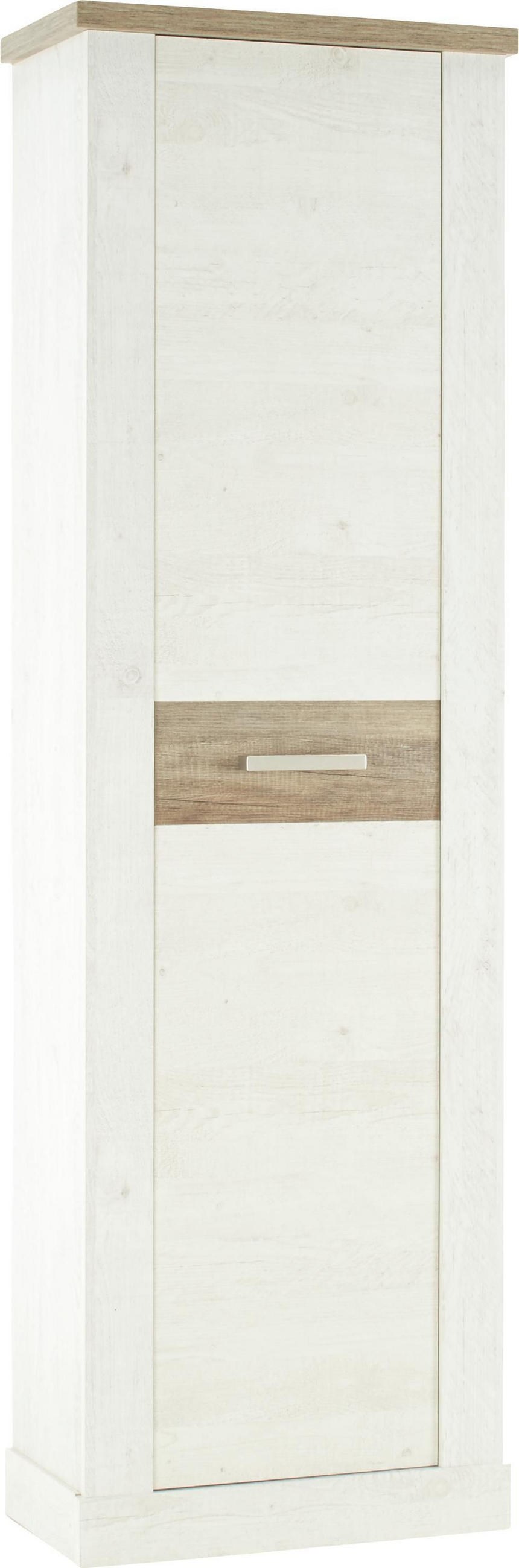 ORMAR ZA ODEĆU bela, boja hrasta, boja pinije  61,4/199,2/34,1 cm  - boja hrasta/boja nikla, Moderno, metal/pločasti materijal (61,4/199,2/34,1cm) - Xora