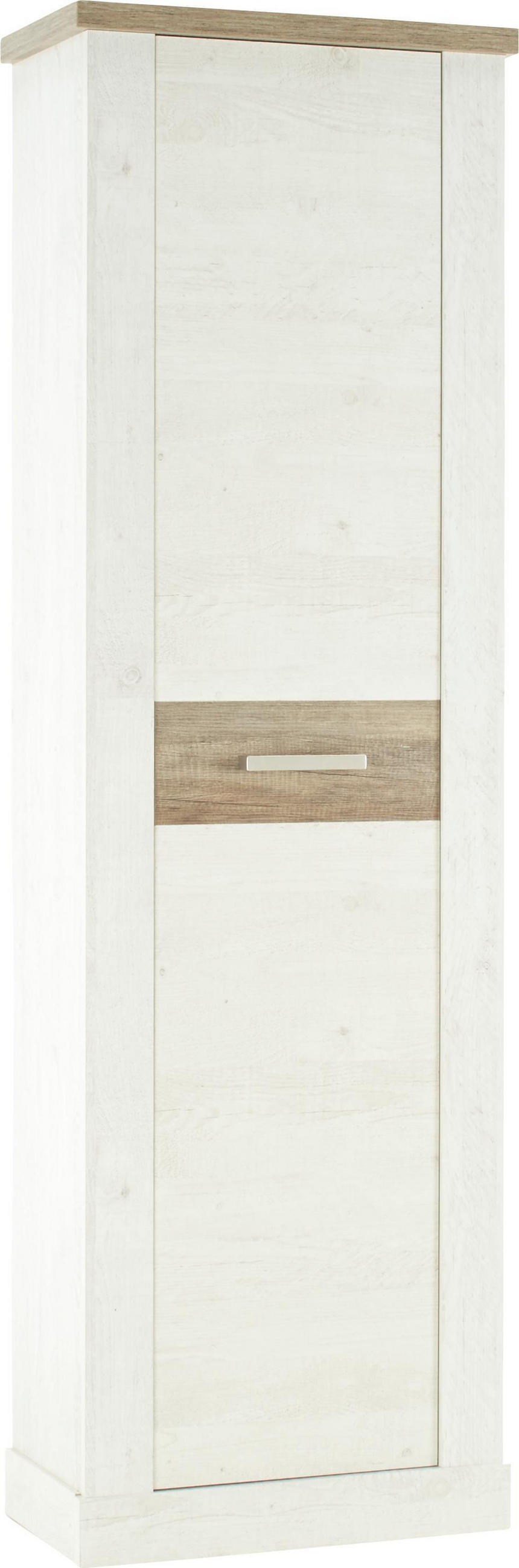 ORMAR ZA ODEĆU bela, boja hrasta, boja pinije  61,4/199,2/34,1 cm  - boja hrasta/boja nikla, Moderno, metal/pločasti materijal (61,4/199,2/34,1cm) - Xora