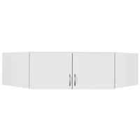 AUFSATZSCHRANK 117/39/52,2 cm   - Weiss/Silberfarben, Design, Holzwerkstoff/Kunststoff (117/39/52,2cm) - Boxxx