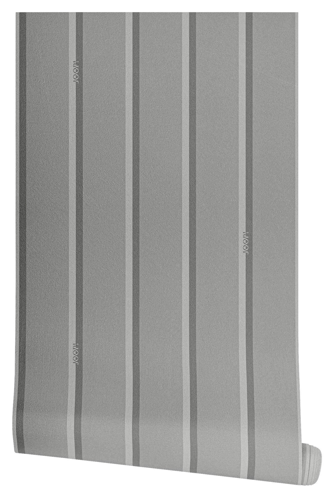 VLIESTAPETE 10.05 m J! STRIPES  - Anthrazit, Design, Textil (53/1005cm) - Joop!