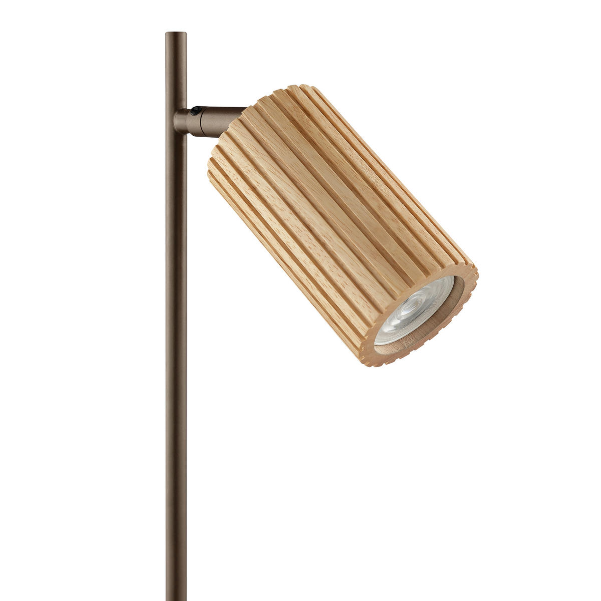 TISCHLEUCHTE LAKEWOOD 15/45,8/21 cm  - Braun, Design, Holz/Metall (15/45,8/21cm)