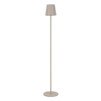 AKU STOJACÍ LAMPA, 22/130 cm  - pískové barvy, Design, kov/plast (22/130cm) - Novel