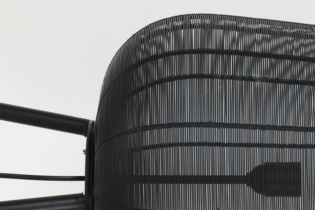 STEHLEUCHTE Adeta 37/37/135 cm   - Schwarz, Design, Kunststoff/Metall (37/37/135cm) - Light & Living