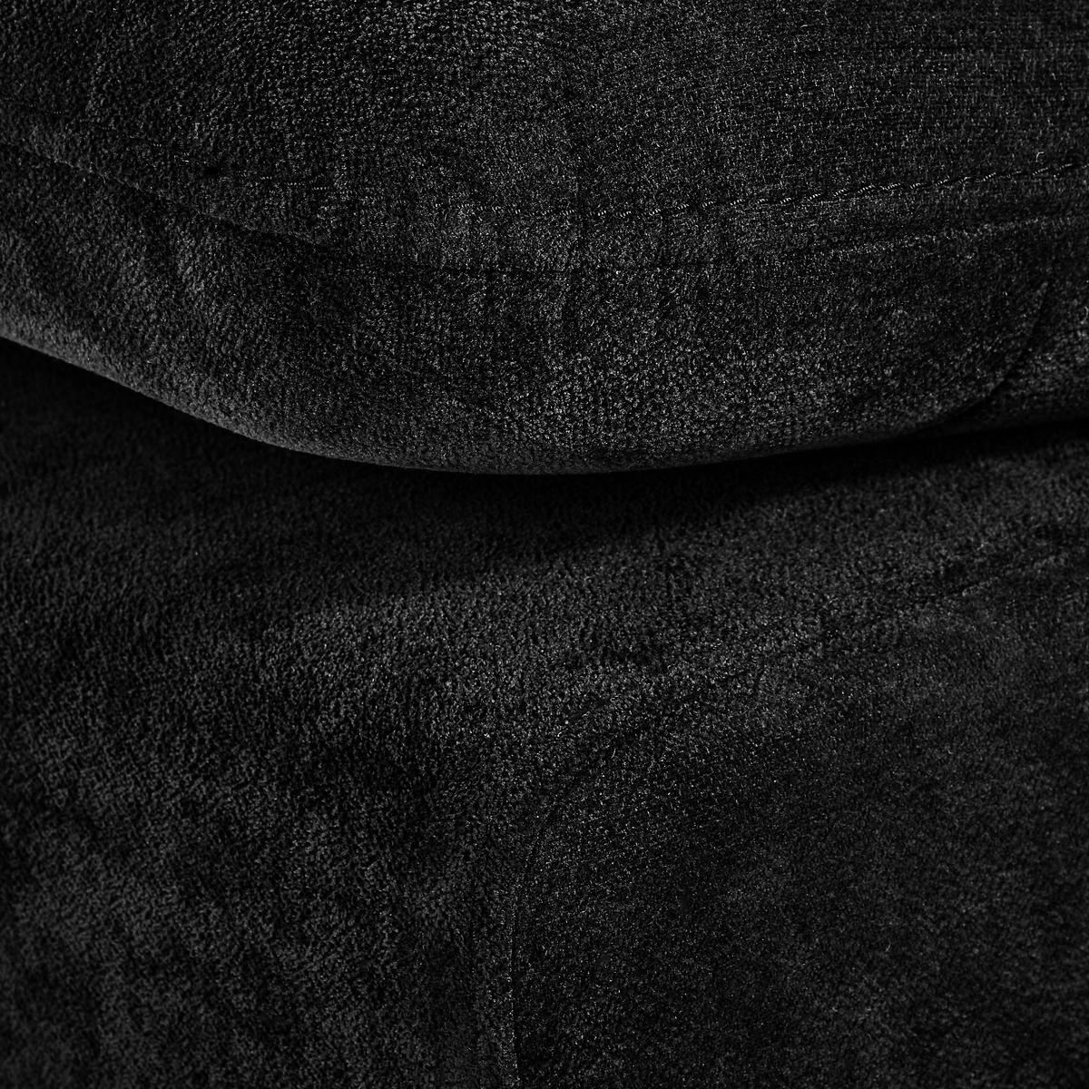 HÖRNSOFFA i chenille svart  - silver/svart, Klassisk, trä/textil (187/293cm) - MID.YOU