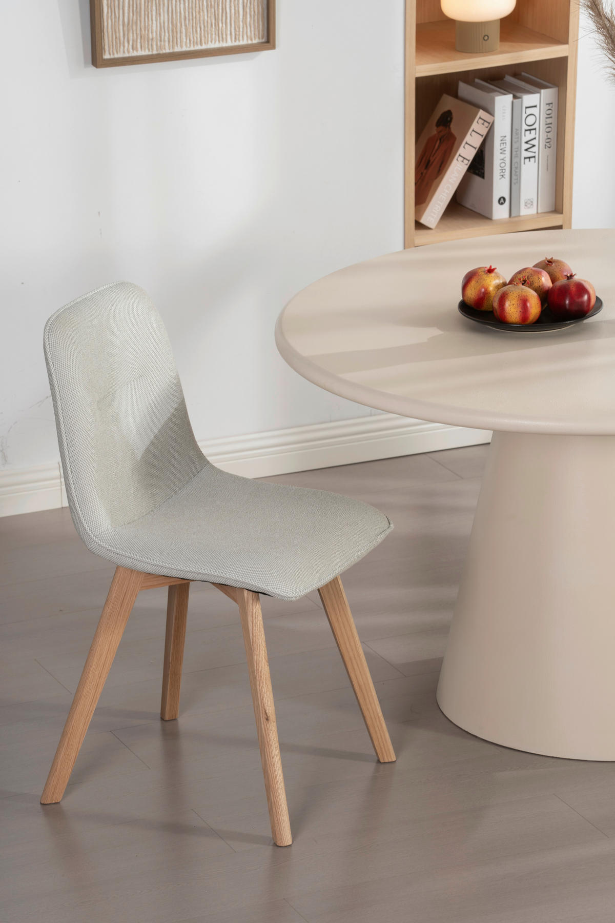 STOLIČKA, 45/88/54 cm - farba duba/svetlosivá, Modern, drevo/textil (45/88/54cm) - Cantus